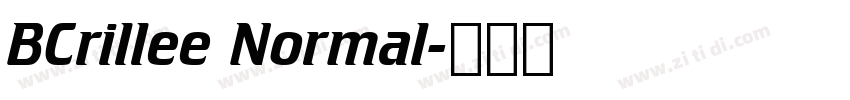 BCrillee Normal字体转换